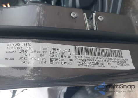 2018 Jeep Cherokee Latitude Plus Fwd from USA, damaged, VIN 1C4PJLLX8JD511780